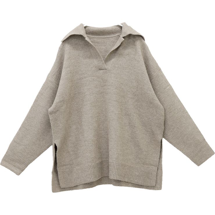 5G天竺サイドスリットスキッパーニットプルオーバー  | FUNNY COMPANY＋  | 詳細画像26 