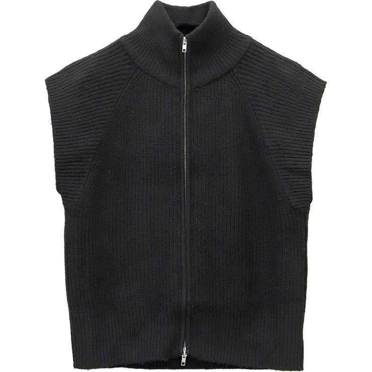片畦編みダブルジップニットベスト | FUNNY COMPANY＋  | 詳細画像25 