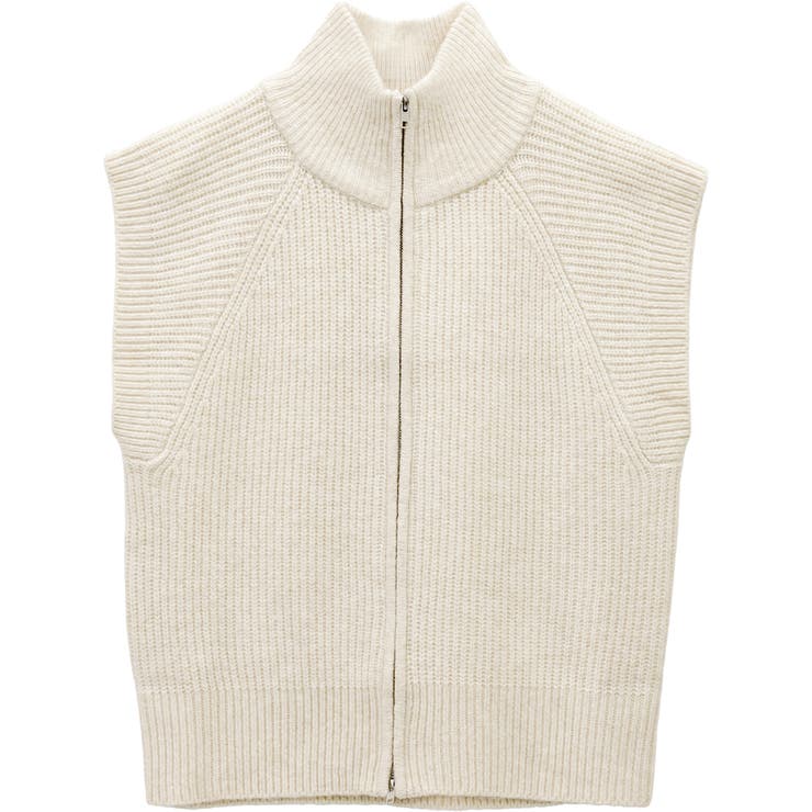 片畦編みダブルジップニットベスト | FUNNY COMPANY＋  | 詳細画像26 