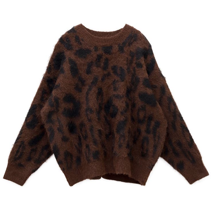起毛加工レオパードニットプルオーバー | FUNNY COMPANY＋  | 詳細画像25 