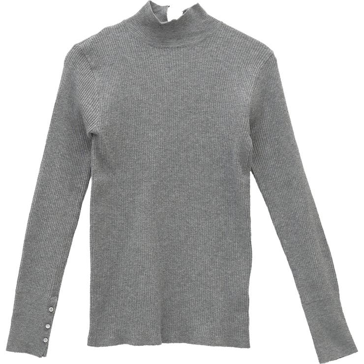 袖ボタンハイネックリブニットプルオーバー | FUNNY COMPANY＋  | 詳細画像26 