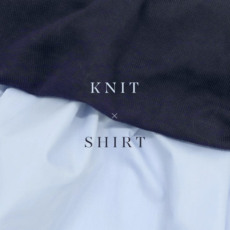 異素材切替ニットプルオーバー | FUNNY COMPANY＋  | 詳細画像3 