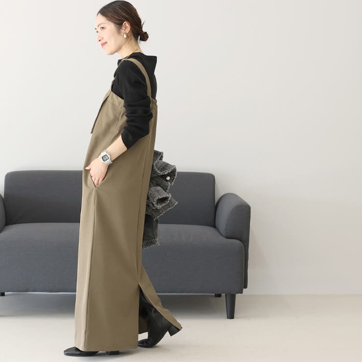 エステルツイルベルト使いサロペットワンピース  | FUNNY COMPANY＋  | 詳細画像8 