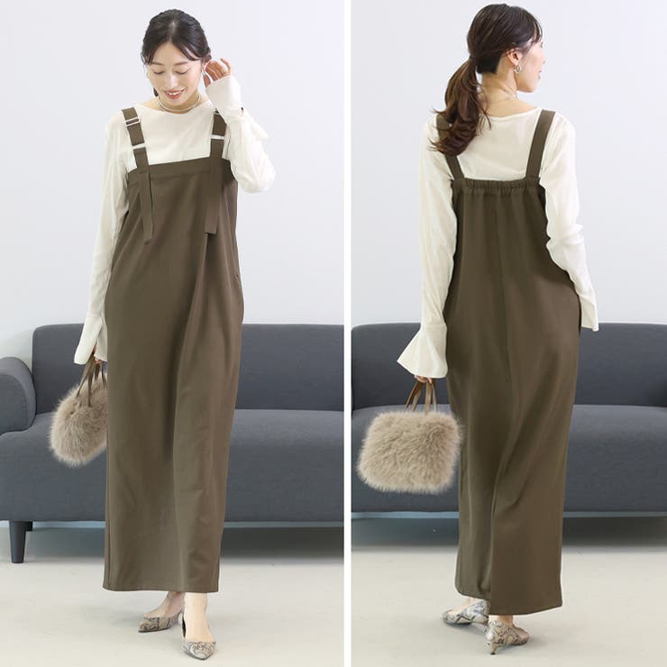 エステルツイルベルト使いサロペットワンピース  | FUNNY COMPANY＋  | 詳細画像9 