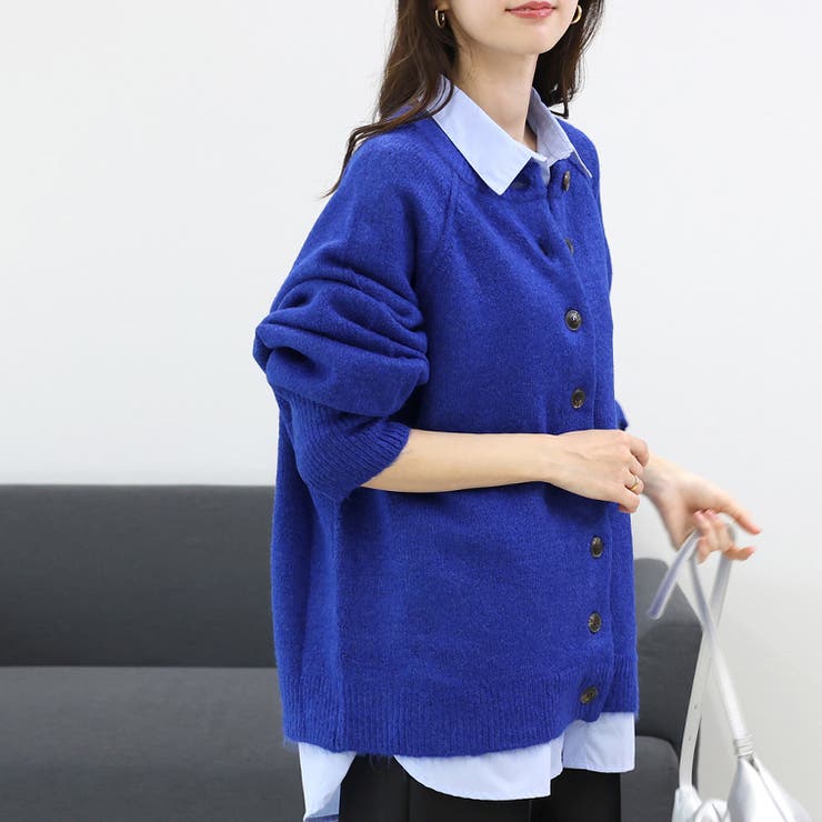 5G天竺クルーネックゆるカーディガン | FUNNY COMPANY＋  | 詳細画像9 