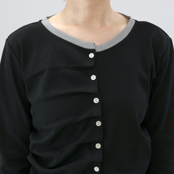 T/Cフライスｘメッシュドレープカーディガン | FUNNY COMPANY＋  | 詳細画像21 