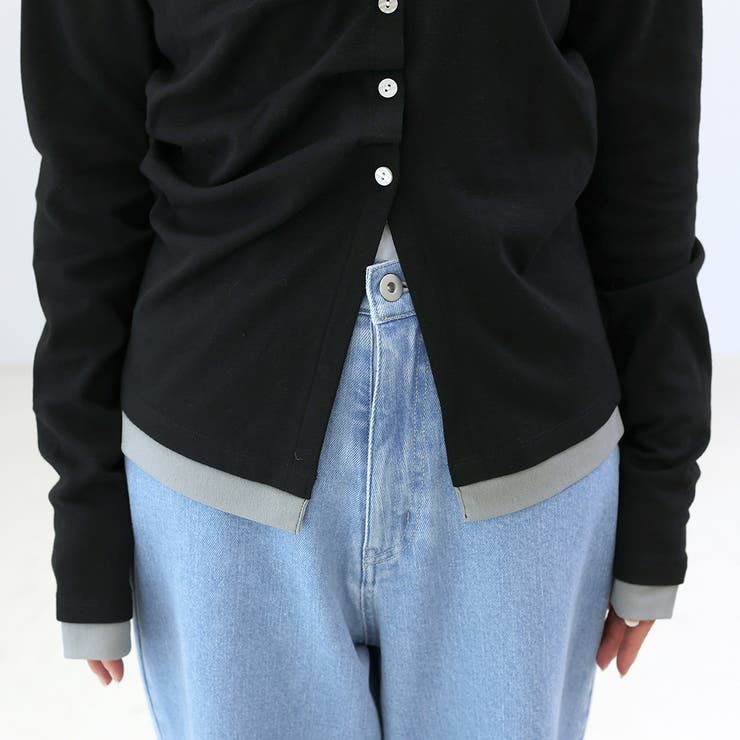 T/Cフライスｘメッシュドレープカーディガン | FUNNY COMPANY＋  | 詳細画像23 