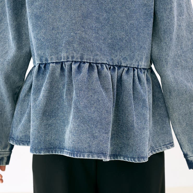 ペプラムデニムジャケット | FUNNY COMPANY＋  | 詳細画像24 