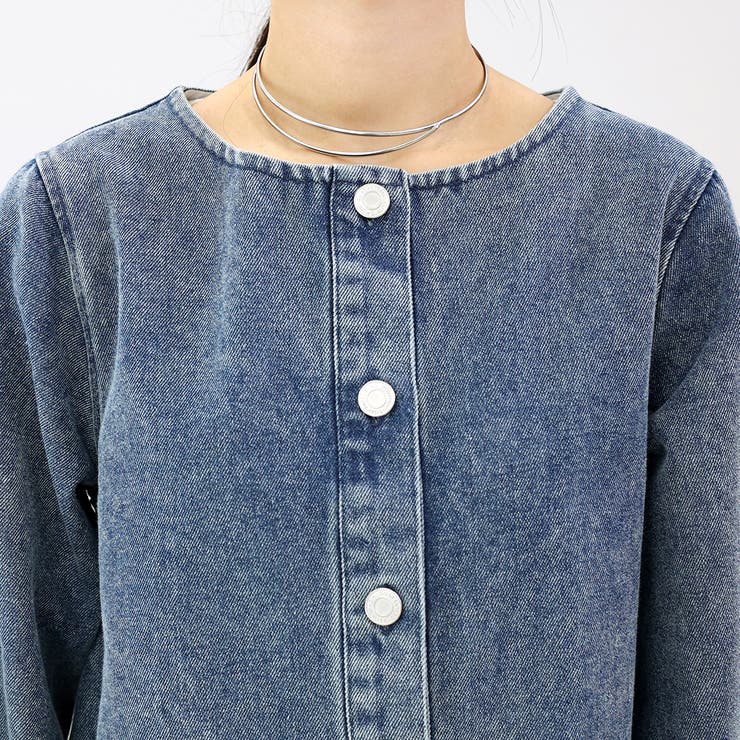 ペプラムデニムジャケット | FUNNY COMPANY＋  | 詳細画像21 