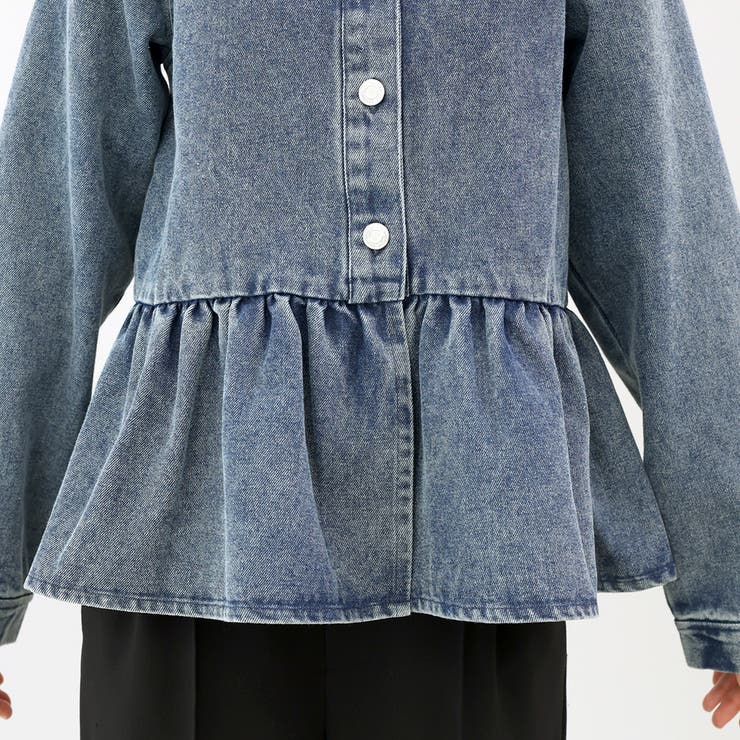 ペプラムデニムジャケット | FUNNY COMPANY＋  | 詳細画像23 