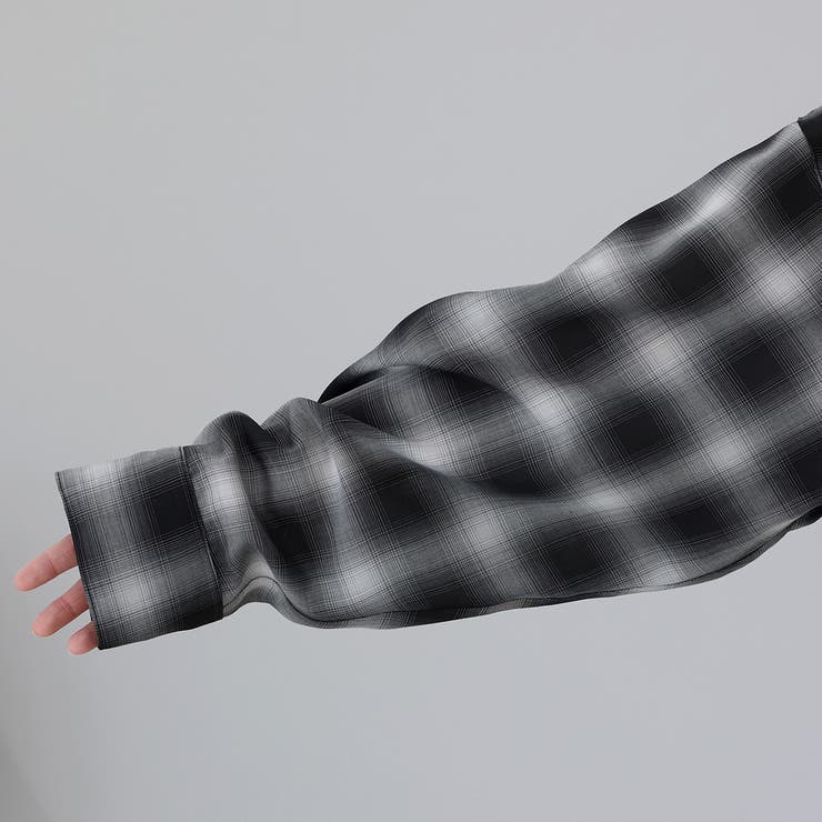 先染めプリントシアーフードシャツ | FUNNY COMPANY＋  | 詳細画像23 