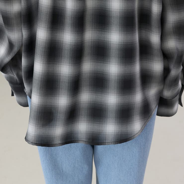 先染めプリントシアーフードシャツ | FUNNY COMPANY＋  | 詳細画像24 