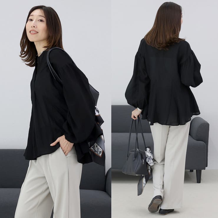 スキッパーペプラムブラウス  | FUNNY COMPANY＋  | 詳細画像7 