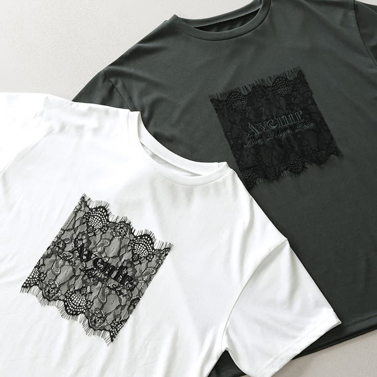 T/C天竺レースロゴ刺繍半袖カットソー | FUNNY COMPANY＋  | 詳細画像8 