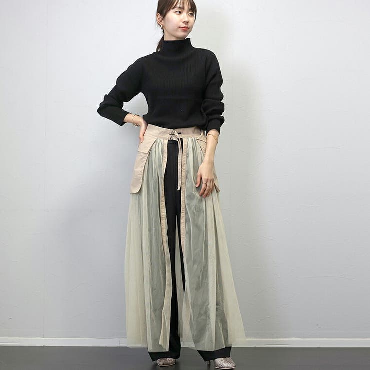 ナイロンｘチュールレイヤードスカート  | FUNNY COMPANY＋  | 詳細画像15 