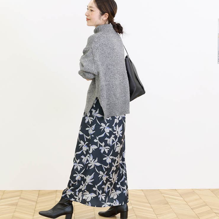 シャドーフラワーセミフレアロングスカート | FUNNY COMPANY＋  | 詳細画像16 