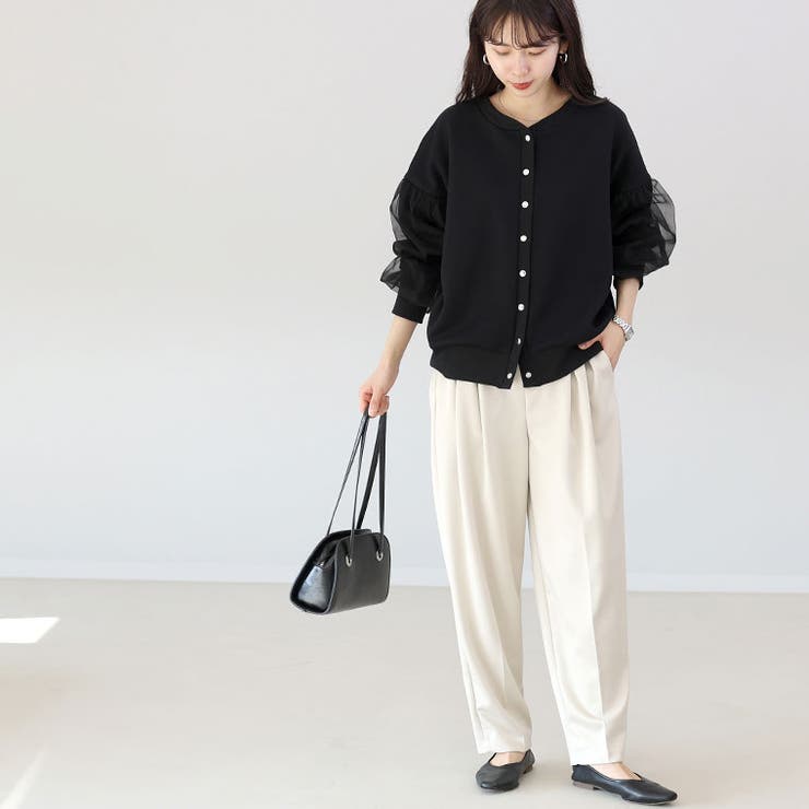 カットツイルテーパードパンツ | FUNNY COMPANY＋  | 詳細画像19 