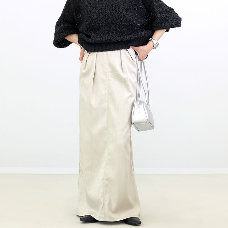 エステルツイルレイヤーロングスカート | FUNNY COMPANY＋  | 詳細画像16 