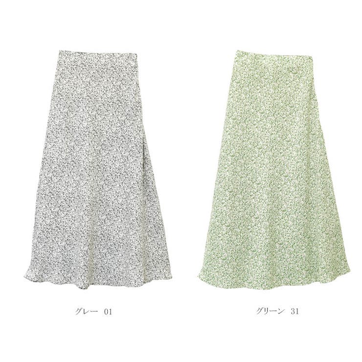 小花プリントセミフレアスカート | FUNNY COMPANY＋  | 詳細画像15 