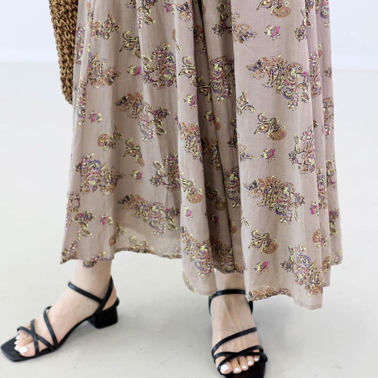 スシボイルペイズリーギャザースカート | FUNNY COMPANY＋  | 詳細画像12 