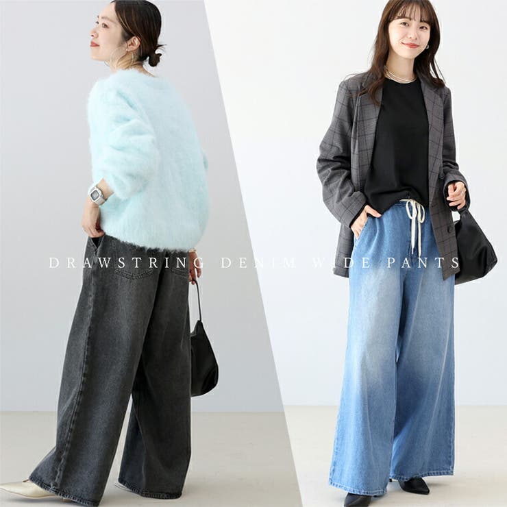 ドロストデニムワイドパンツ | FUNNY COMPANY＋  | 詳細画像13 