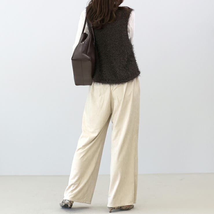 フェイクスエードツータックワイドパンツ | FUNNY COMPANY＋  | 詳細画像18 