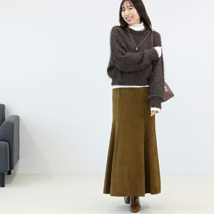 フェイクスエード裾フレアスカート | FUNNY COMPANY＋  | 詳細画像17 