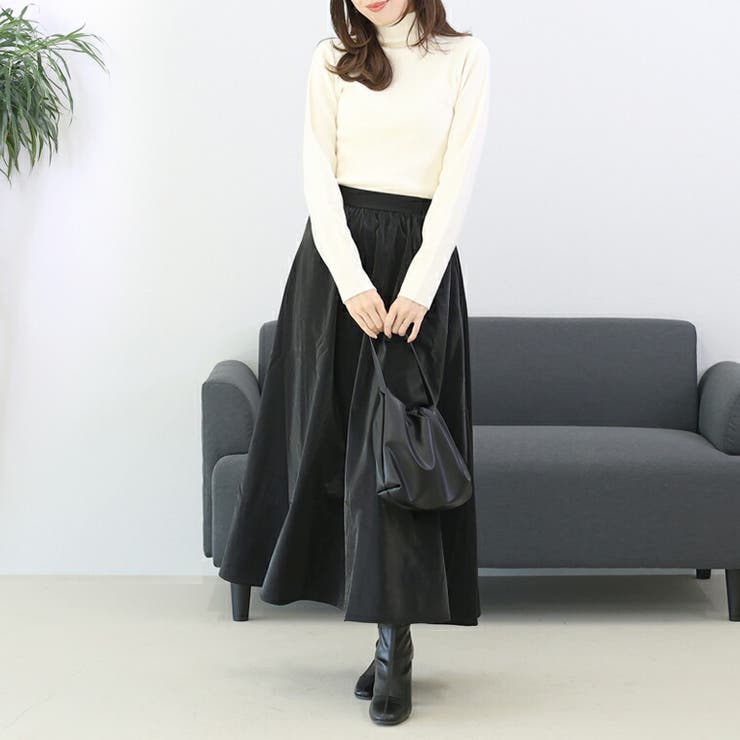 メタリックギャザーフレアスカート | FUNNY COMPANY＋  | 詳細画像11 