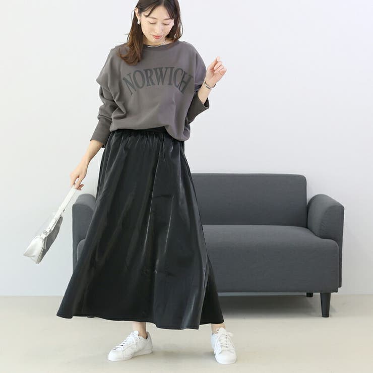 メタリックギャザーフレアスカート | FUNNY COMPANY＋  | 詳細画像18 