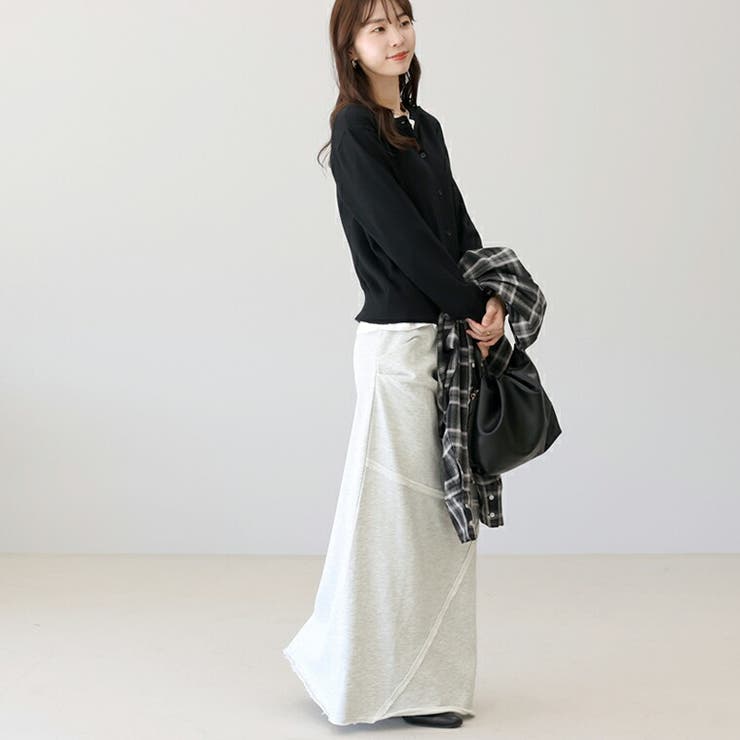 ドレープ切替裏毛ロングスカート | FUNNY COMPANY＋  | 詳細画像19 