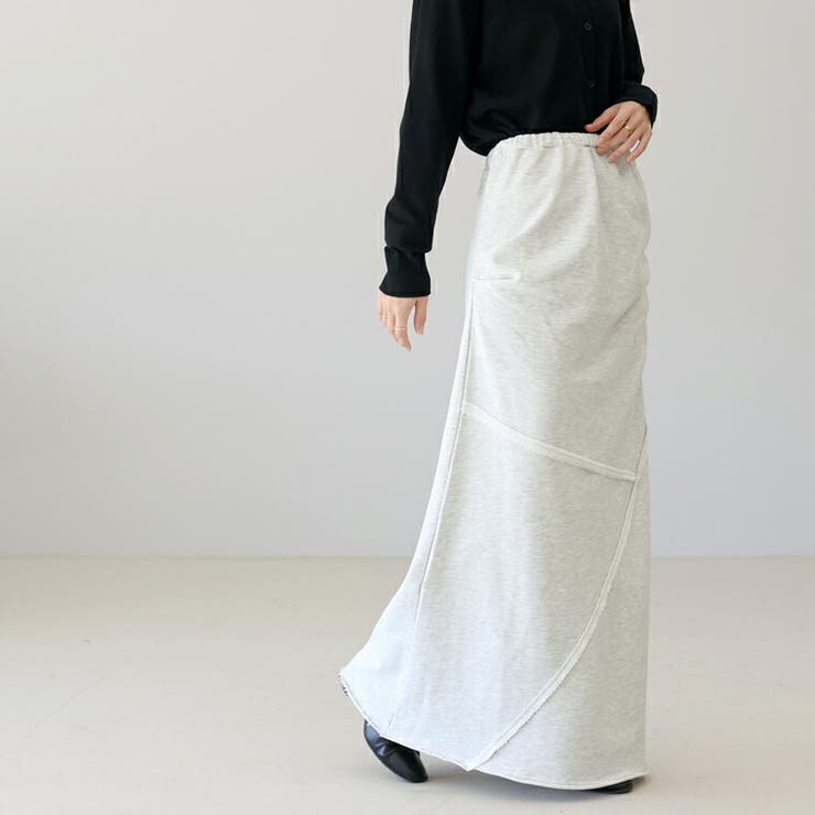 ドレープ切替裏毛ロングスカート | FUNNY COMPANY＋  | 詳細画像14 