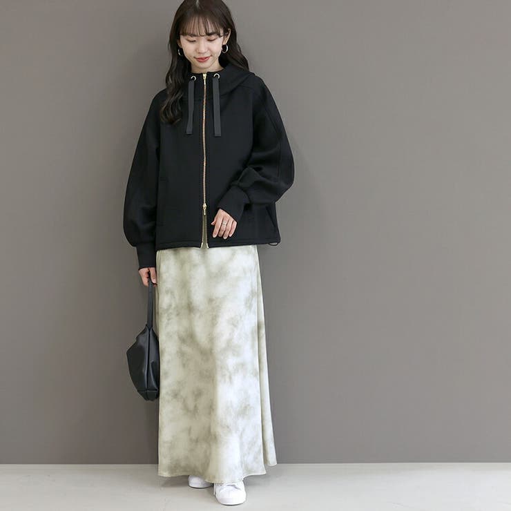 ニュアンス柄マットサテンロングスカート | FUNNY COMPANY＋  | 詳細画像18 