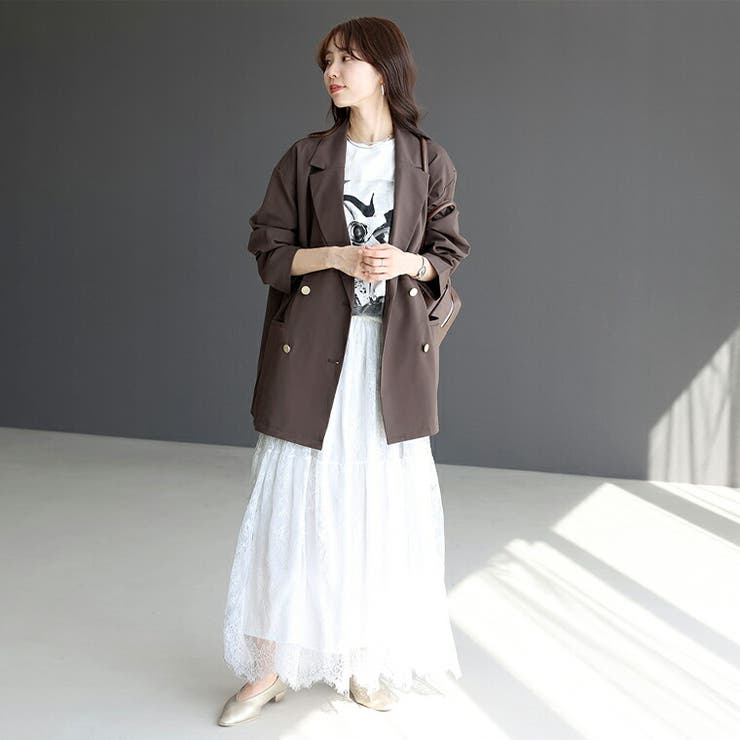 ペチ付切替レースロングスカート | FUNNY COMPANY＋  | 詳細画像19 