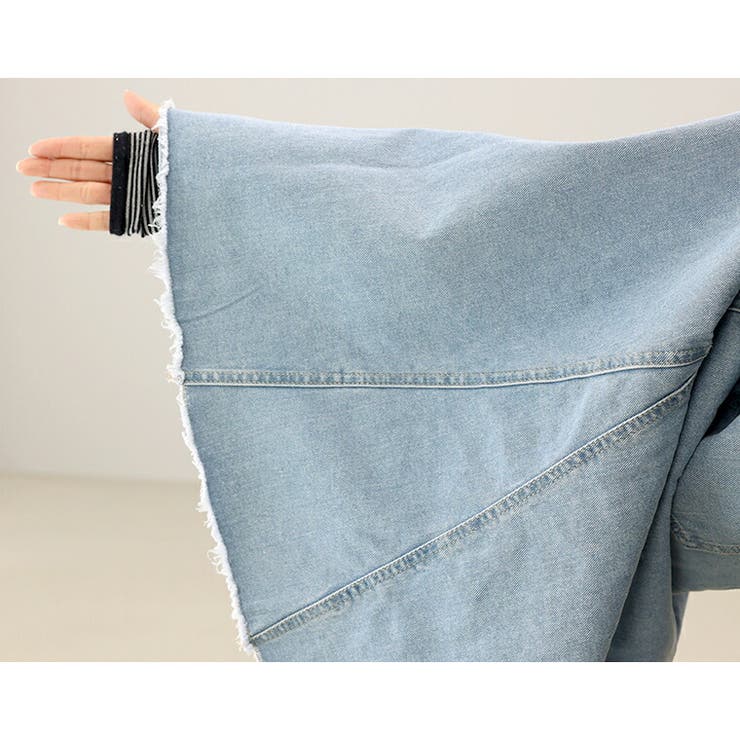 12.5oz裾フリンジデニムロングスカート | FUNNY COMPANY＋  | 詳細画像20 