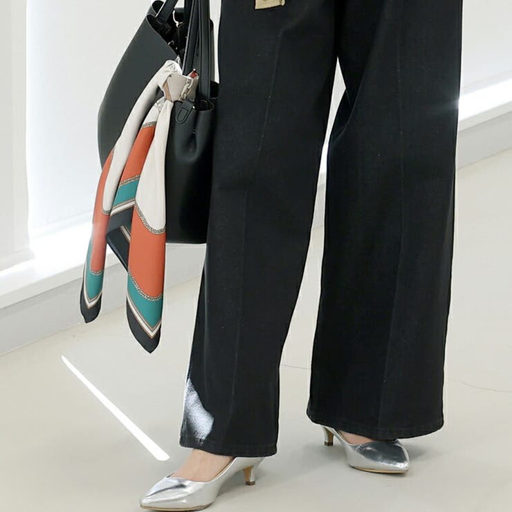 10ozセンタープレスデニムワイドパンツ | FUNNY COMPANY＋  | 詳細画像13 