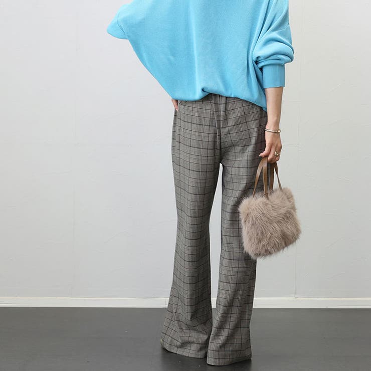 先染めチェックタックワイドパンツ | FUNNY COMPANY+  | 詳細画像19