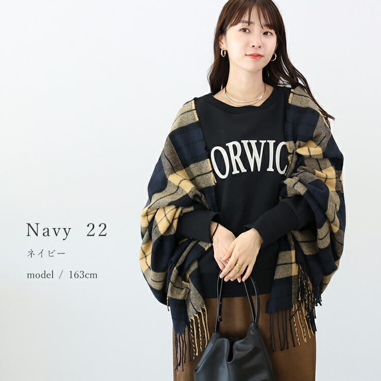 チェック大判ストール | FUNNY COMPANY＋  | 詳細画像13 