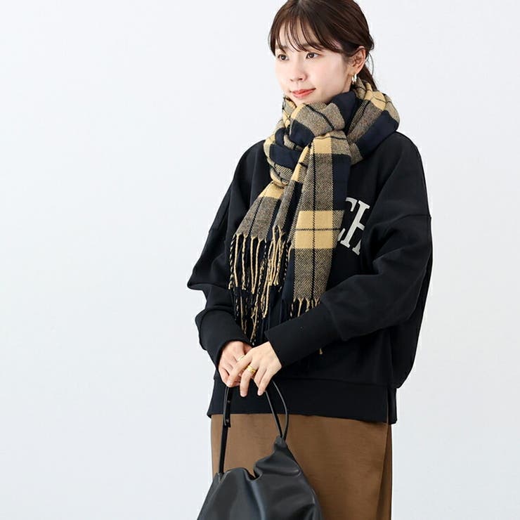 チェック大判ストール | FUNNY COMPANY＋  | 詳細画像17 