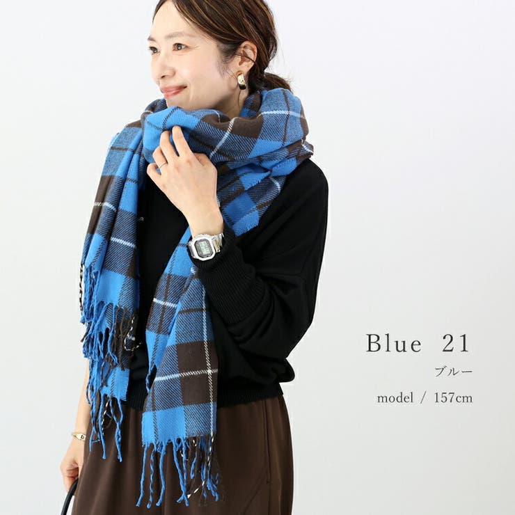 チェック大判ストール | FUNNY COMPANY＋  | 詳細画像14 