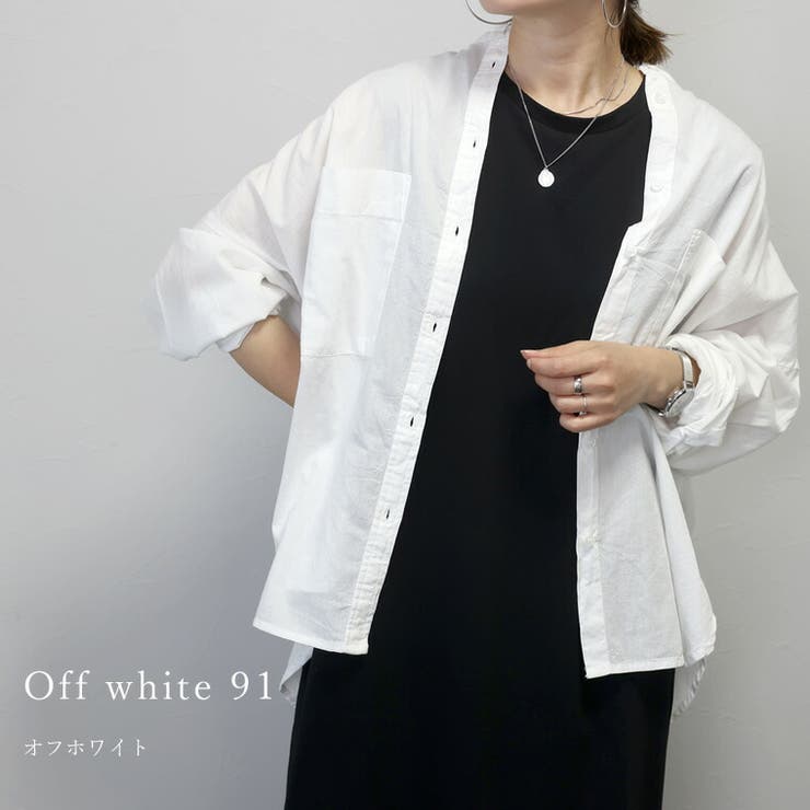 キャンブリックコットンバンドカラーシャツ | FUNNY COMPANY＋  | 詳細画像13 