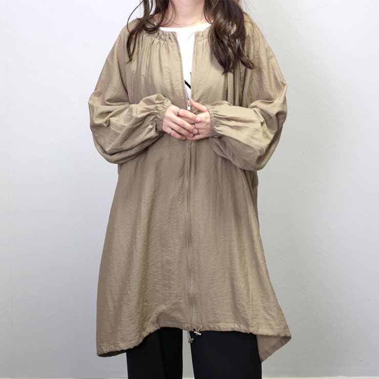 リネンライク裾ドロストロングブルゾン | FUNNY COMPANY＋  | 詳細画像19 