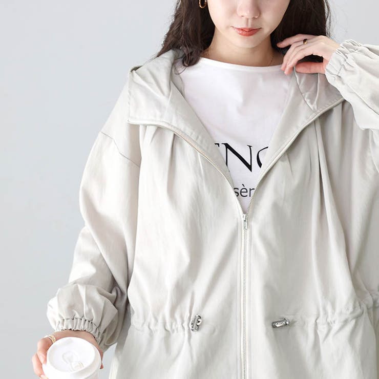 リグリーム　ドロストフーディブルゾン　ホワイト　新品 リグリームドロストフーディブルゾンホワイト新品