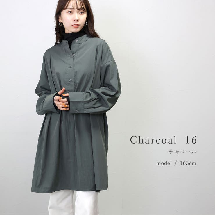 シワ加工バンドカラータック使いブラウス | FUNNY COMPANY＋  | 詳細画像13 