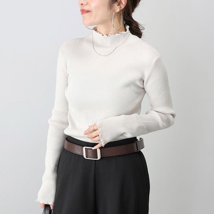 ハイネックメローメランジニットプルオーバー | FUNNY COMPANY＋  | 詳細画像15 