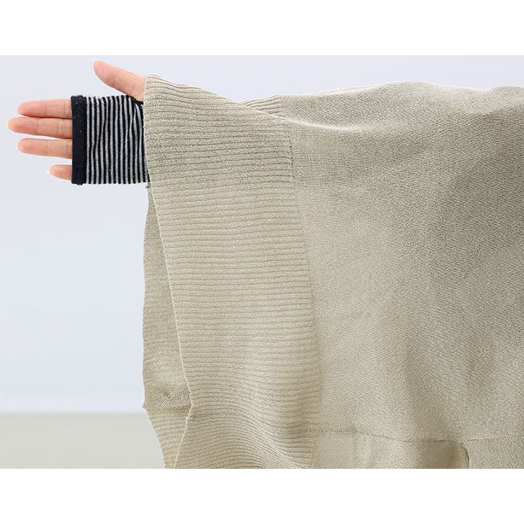 裾ボタン2WAYラメニットプルオーバー | FUNNY COMPANY＋  | 詳細画像20 