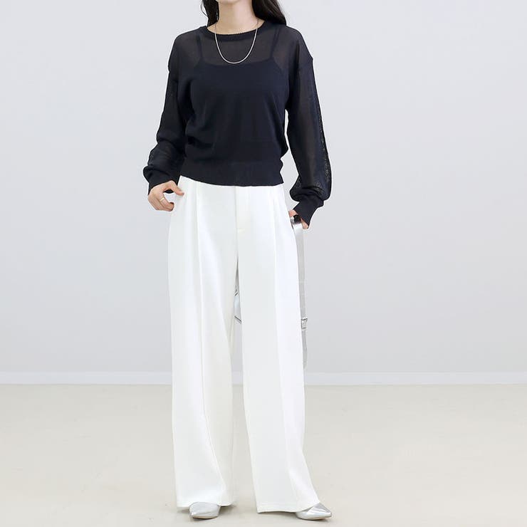 裾ボタン2WAYラメニットプルオーバー | FUNNY COMPANY＋  | 詳細画像13 