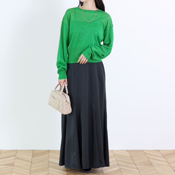 裾ボタン2WAYラメニットプルオーバー | FUNNY COMPANY＋  | 詳細画像15 