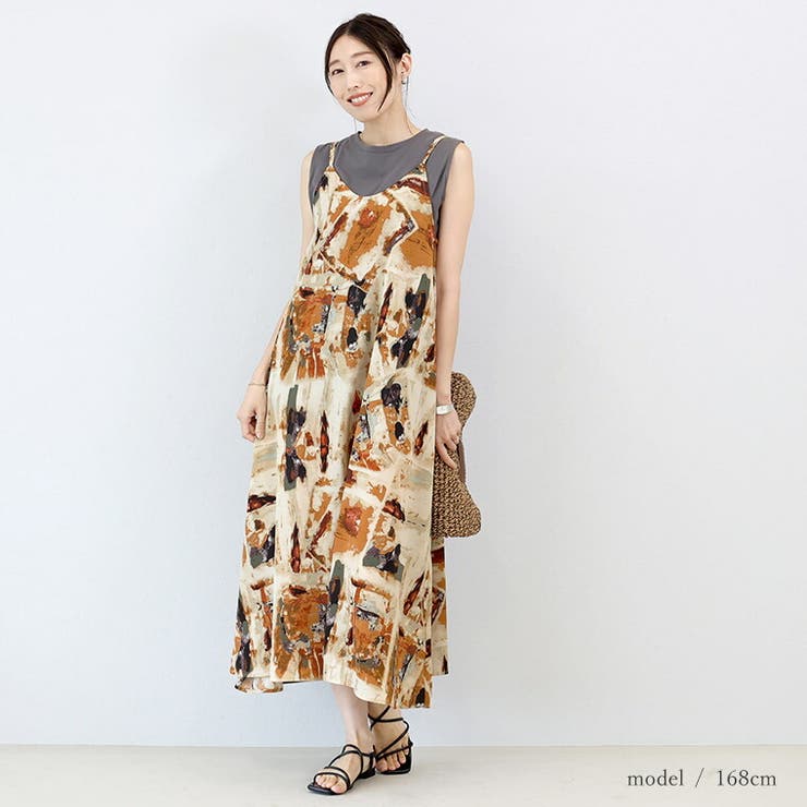 プリントシフォンキャミワンピース | FUNNY COMPANY＋  | 詳細画像16 