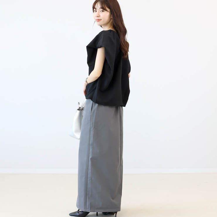 変わり織り袖バルーンブラウス | FUNNY COMPANY＋  | 詳細画像18 