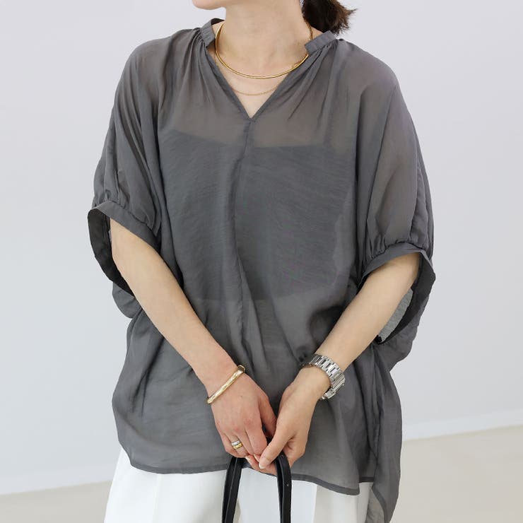 シアードルマンスキッパーブラウス | FUNNY COMPANY＋  | 詳細画像17 